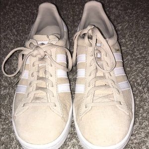 Adidas campus tan sneakers